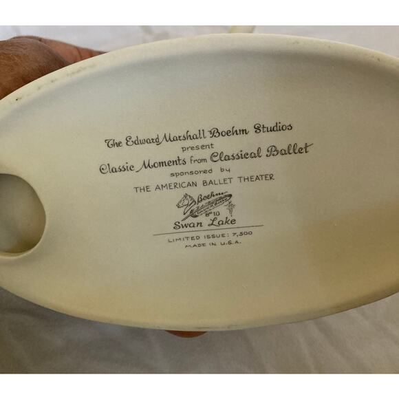 Edward Marshall Boehm “Swan Lake” Porcelain Ballerina Figurine – Limited Edition - Picture 4 of 8